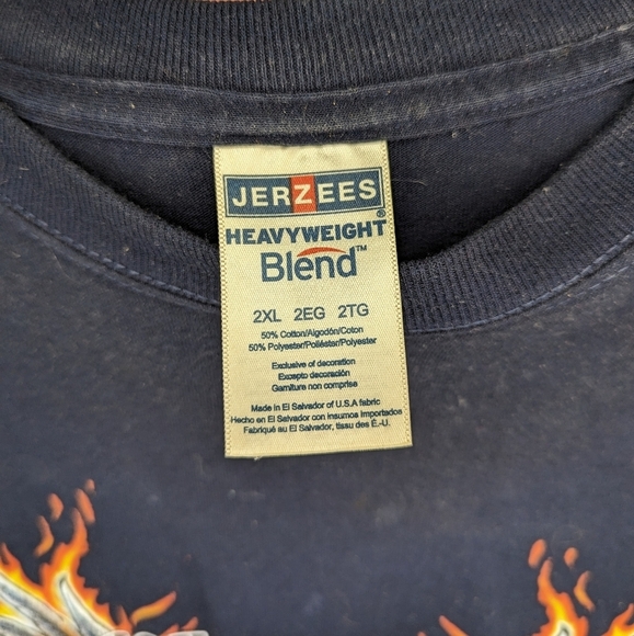 Vintage Jerzees American Bald Eagle Armed Forces Veteran support Tshirt 2XL - Picture 4 of 4